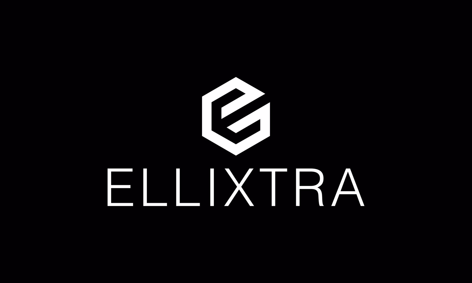 Elixtra logo - white