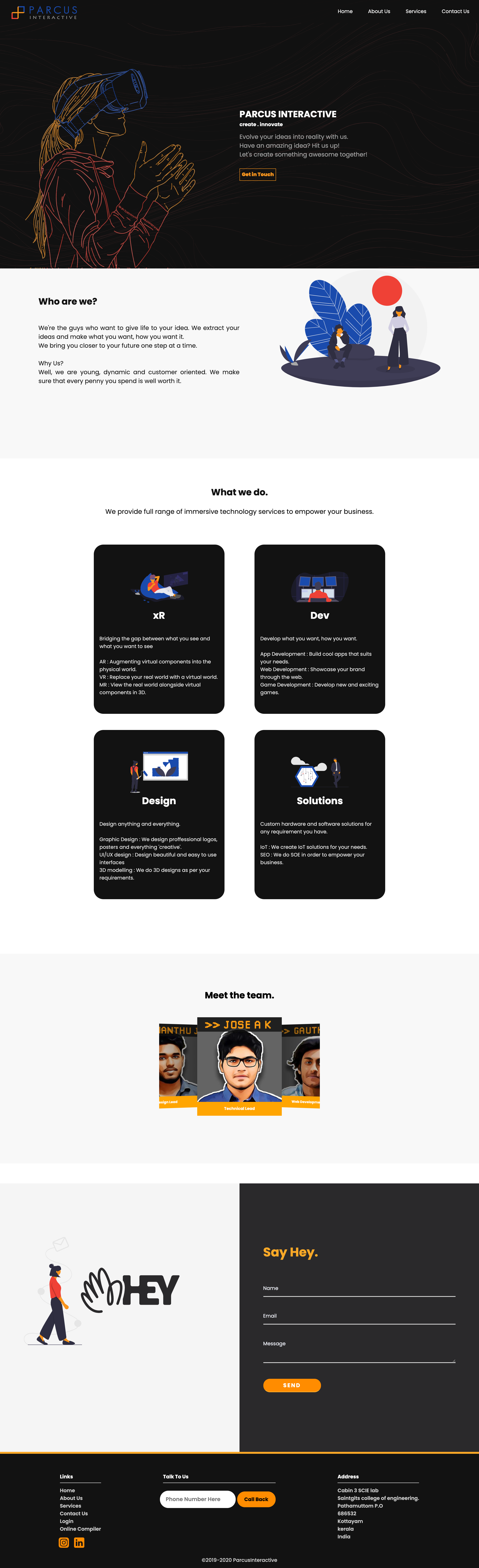 Parcus Interactive Website