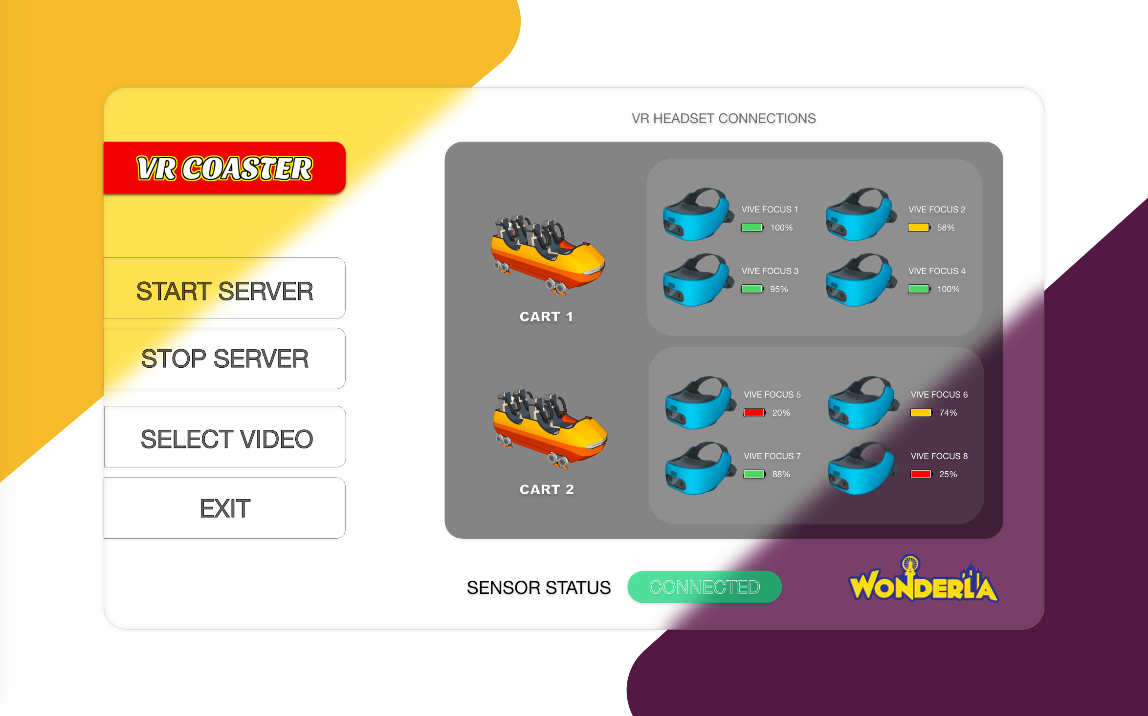 VR Coaster UI